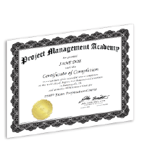 PMP Exam Preparation Certificate of Completion